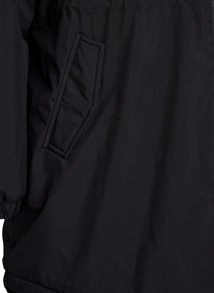 Parka matelass&eacute;e l&eacute;g&egrave;re &agrave; capuche, Noir, Packshot image number 3