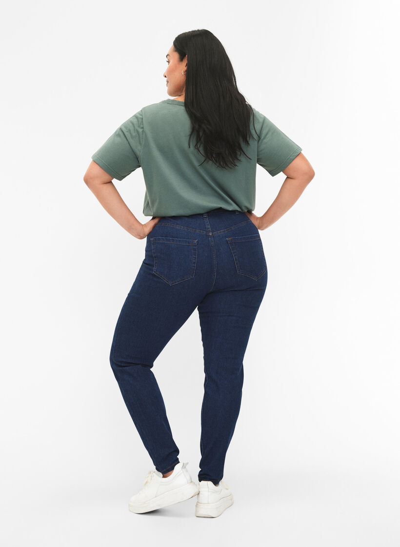 Jeans avec coupe super slim, Bleu, Model image number 1