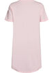 Nachtjapon met korte mouwen van biologisch katoen, Roze, Packshot image number 1