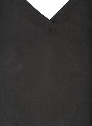 Robe à manches 2/4 et forme trapèze , Black, Packshot image number 2