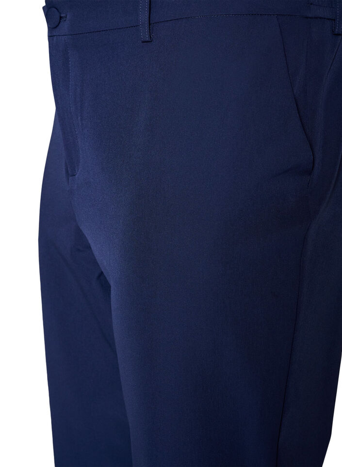 Broek met zakken en rechte pijpen, Blauw, Packshot image number 2