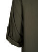 Overhemdjurk van viscose met capuchon en 3/4 mouwen, Thyme, Packshot image number 3