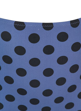 Bas de bikini taille haute avec imprimé, Blue Indigo Dot, Packshot image number 2