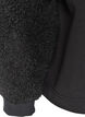 Sweatshirt met teddymouwen en een hoge hals, Grijs, Packshot image number 3