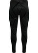  Leggings van velour met glitter en patroon, Zwart, Packshot image number 1
