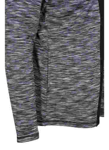 Cardigan de sport avec fermeture éclair et col montant, Black, Packshot image number 3