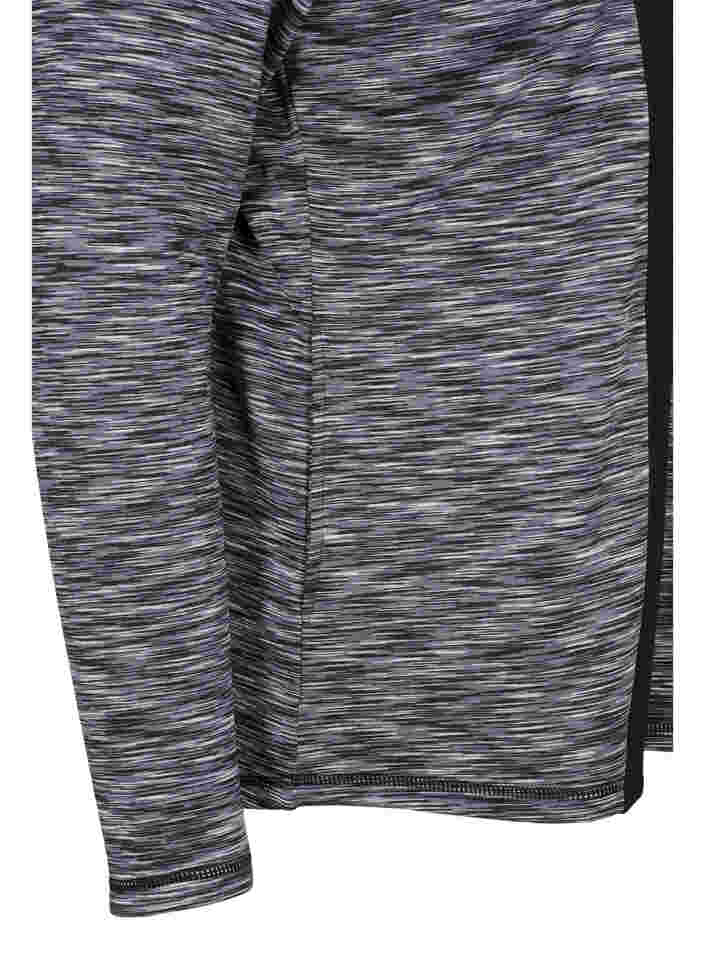 Sportief vest met rits en hoge hals, Black, Packshot image number 3