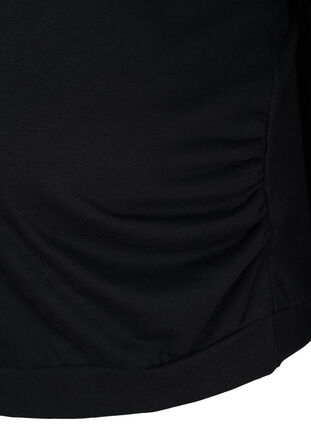 Pull de grossesse avec bords côtelés, Black, Packshot image number 3