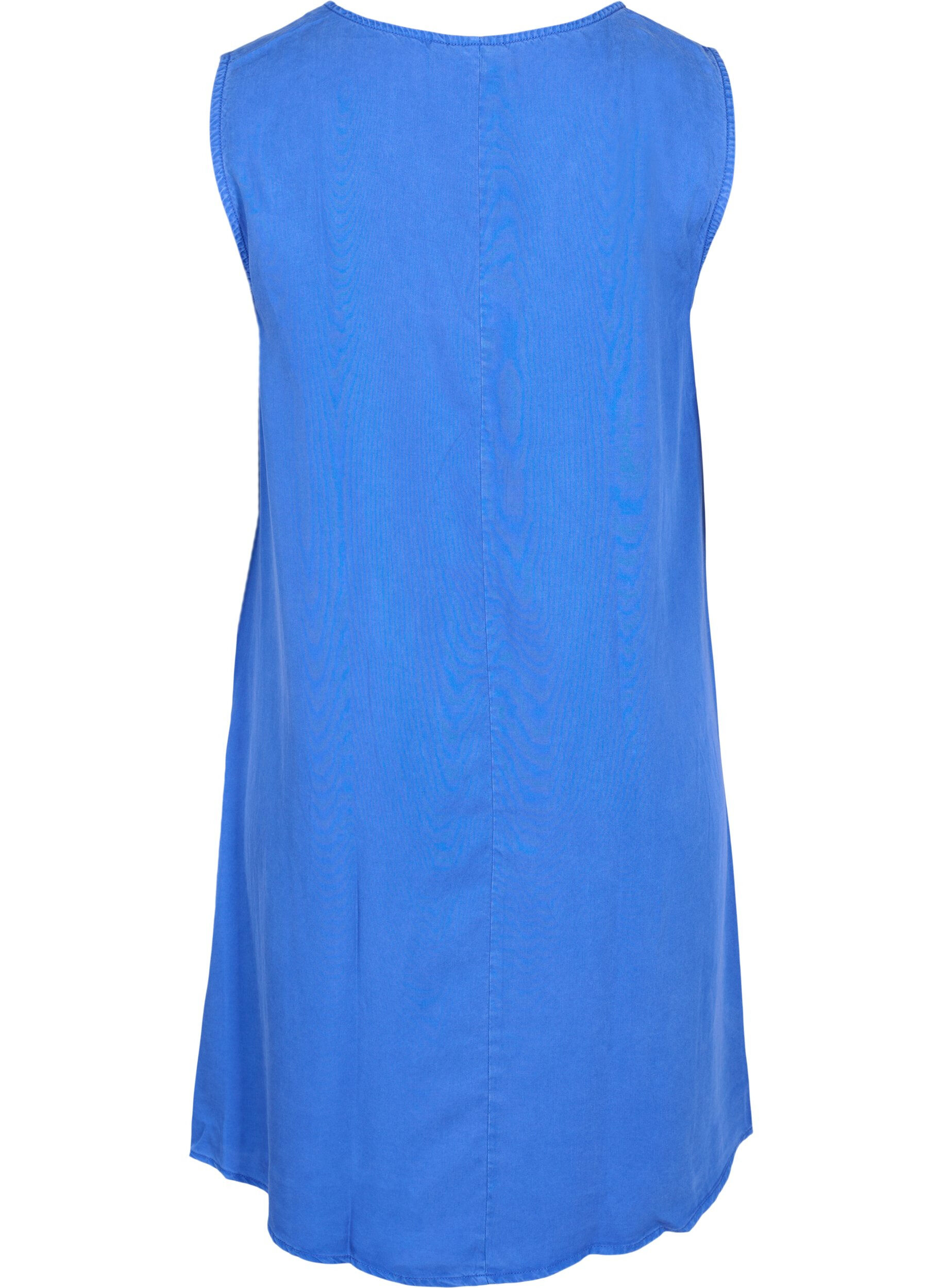 Zizzi Robe de type Spencer avec d&eacute;collet&eacute; en V, Dazzling Blue, Packshot image number 1