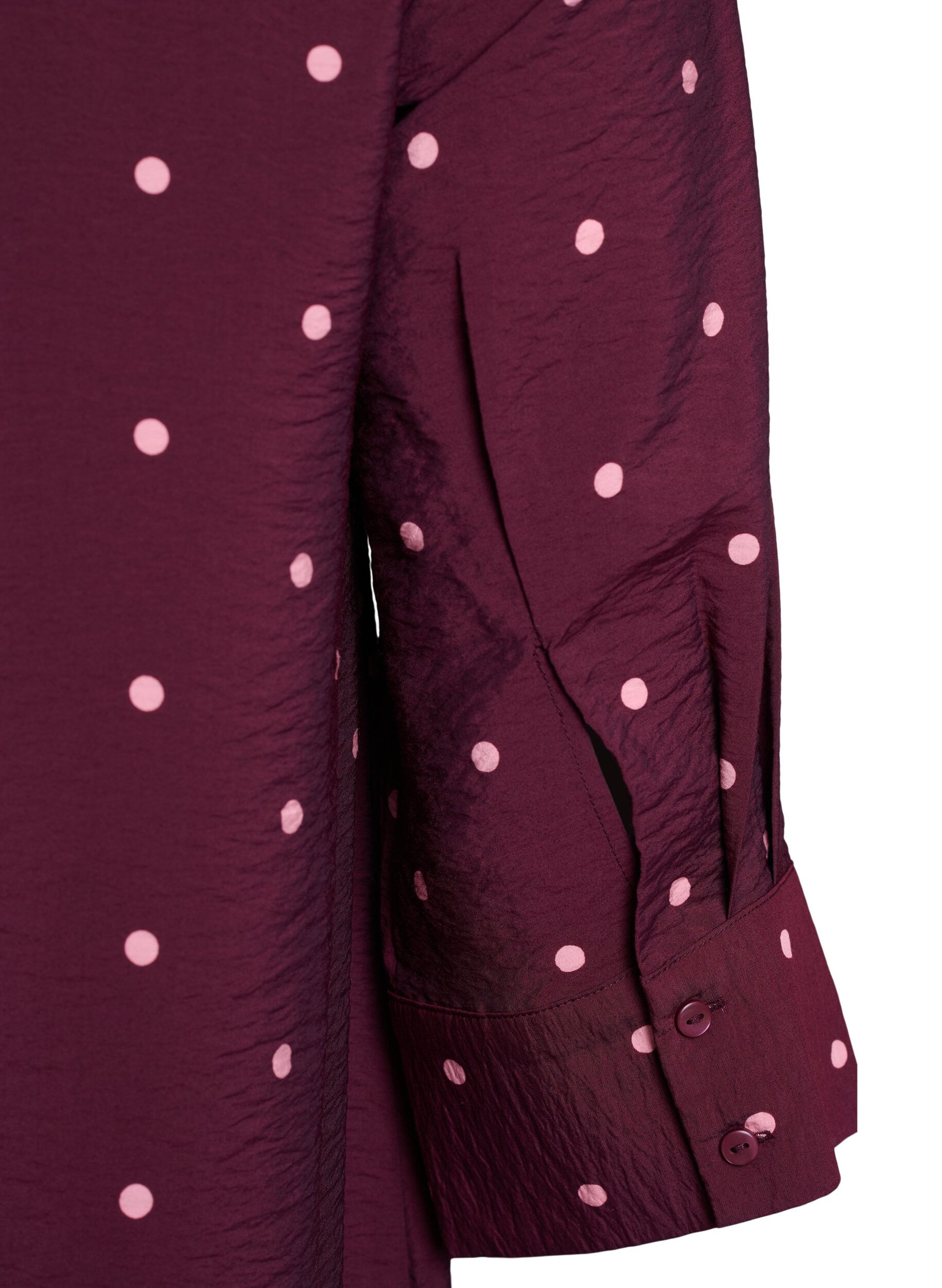 ZizziKorte jurk met kraag en borstzak, Rood, Packshot image number 3