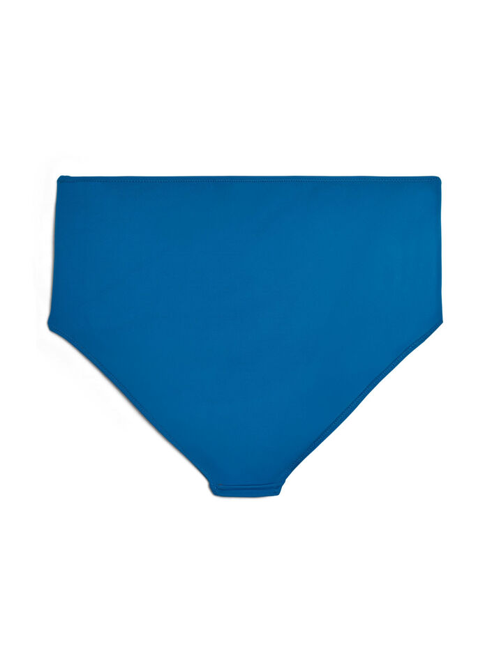 Bas de bikini &agrave; taille haute, Bleu, Packshot image number 1