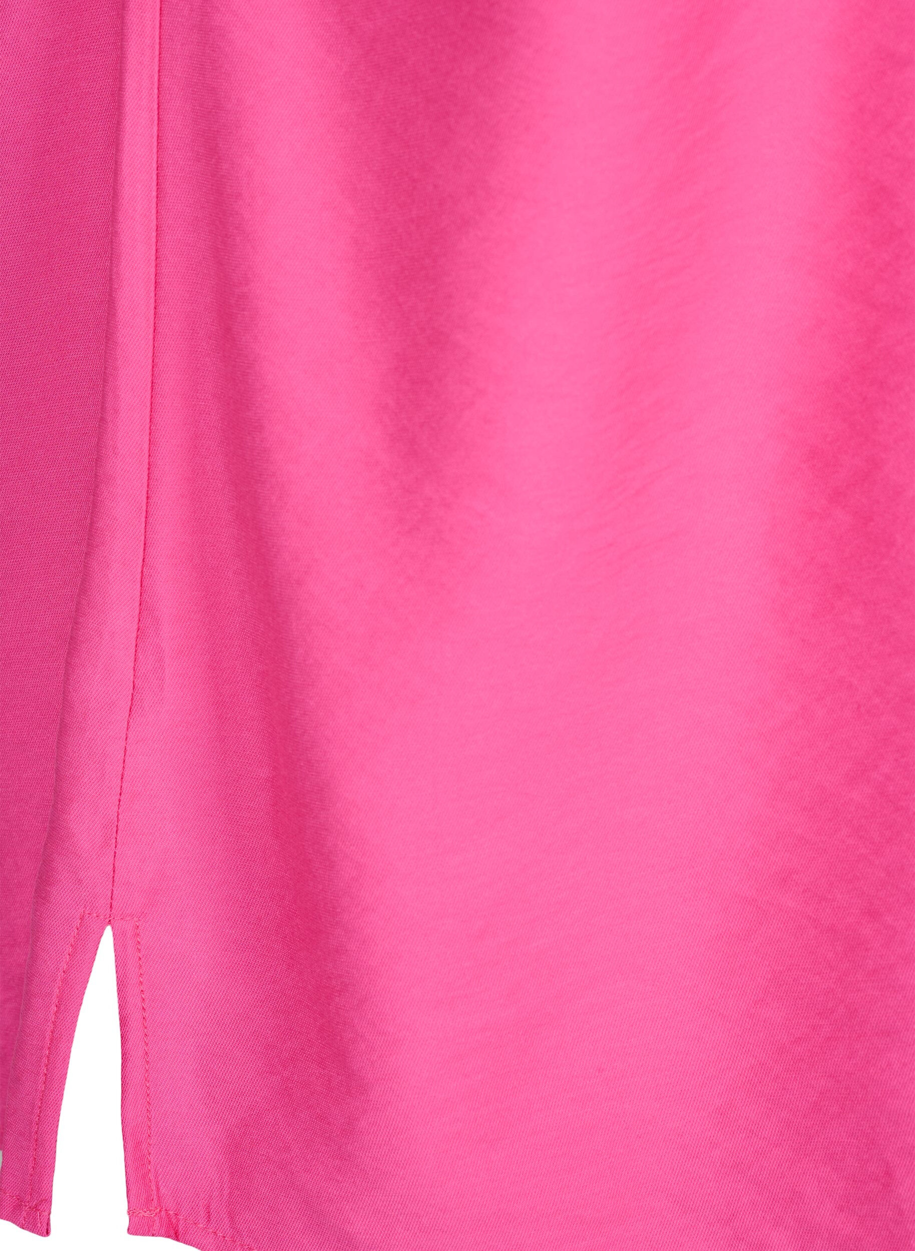 ZizziOne-shoulder blouse in viscose, Roze, Packshot image number 3