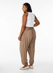 Pantalon sarouel ample, Marron, Model image number 1