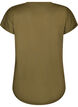 T-shirt de sport &agrave; manches courtes avec col en V, Vert, Packshot image number 1