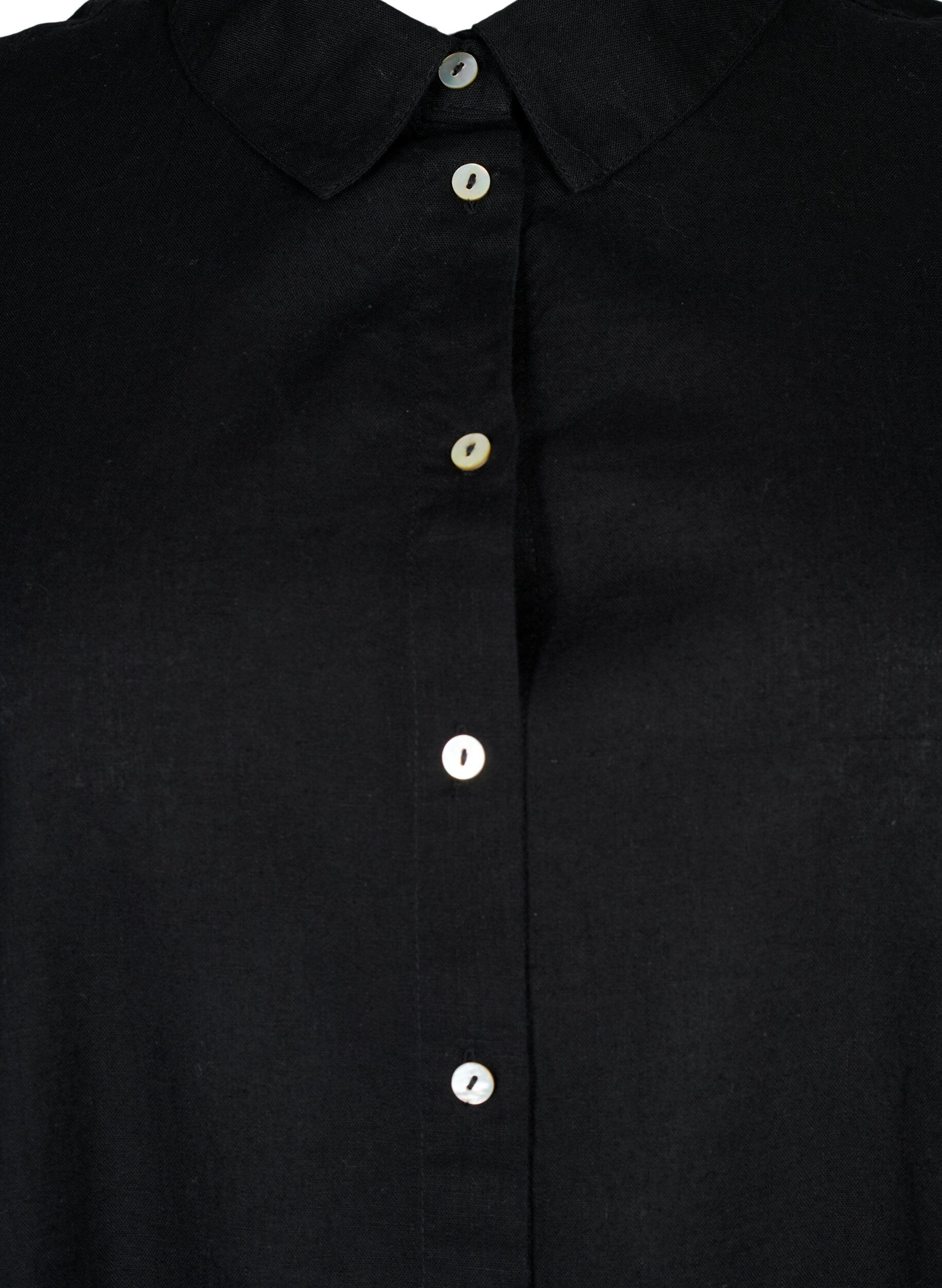 ZizziLang shirt met korte mouwen, Black, Packshot image number 2