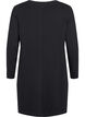 Robes tricot&eacute;es en m&eacute;lange coton-viscose, Noir, Packshot image number 1