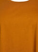 T-shirt &agrave; manches courtes en m&eacute;lange de coton, Orange, Packshot image number 2