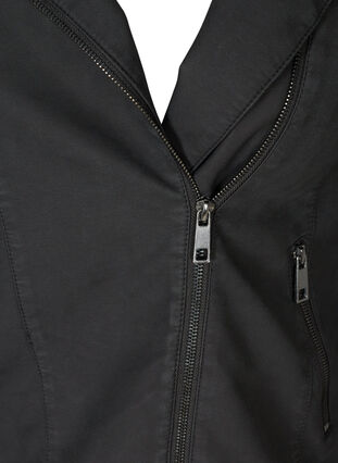 Short faux suede jacket, Black, Packshot image number 2