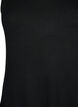 Mouwloze geribde jurk van viscose, Zwart, Packshot image number 2