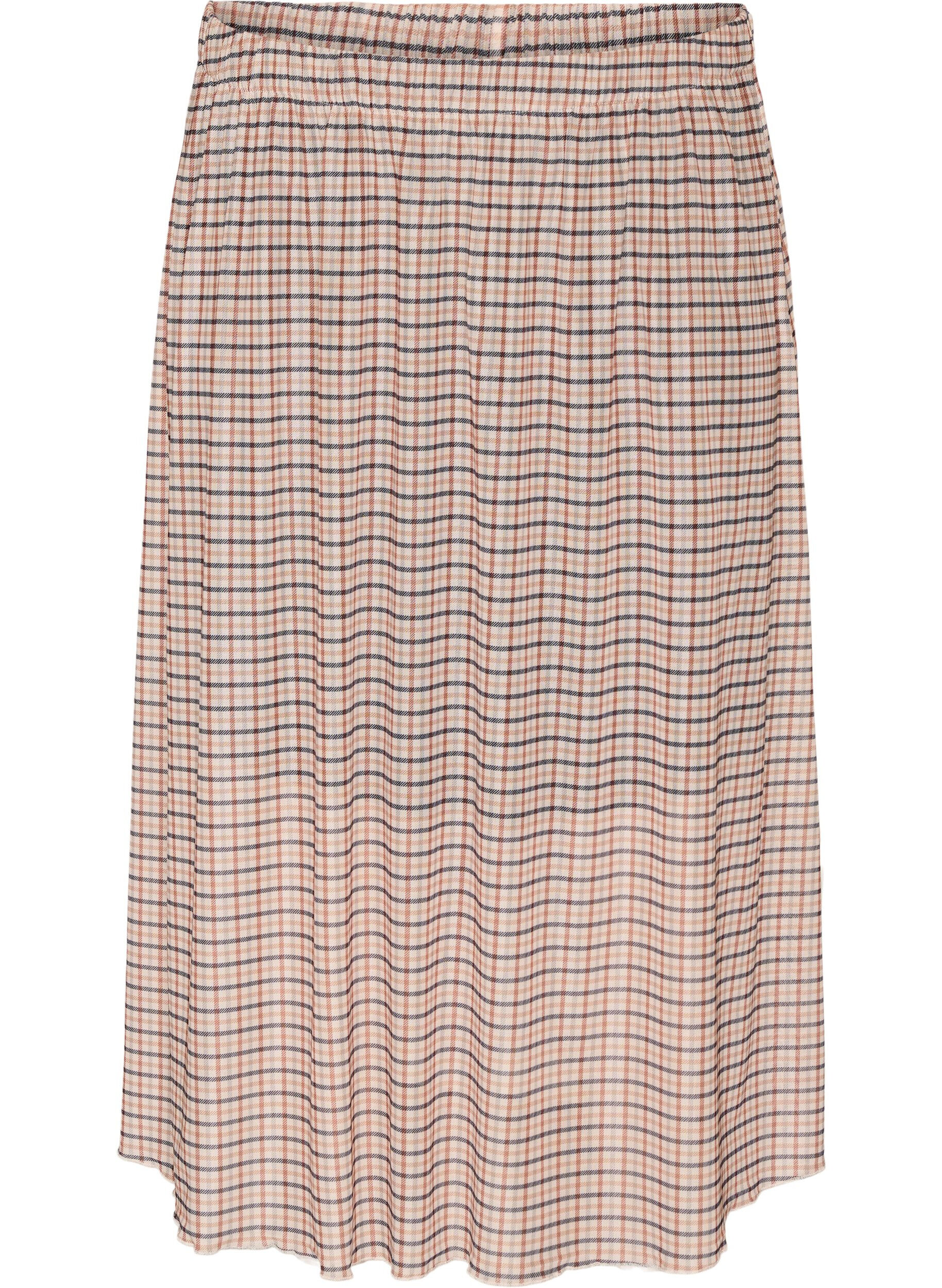 ZizziGecontroleerde mesh midi-rok, Beige, Packshot image number 0