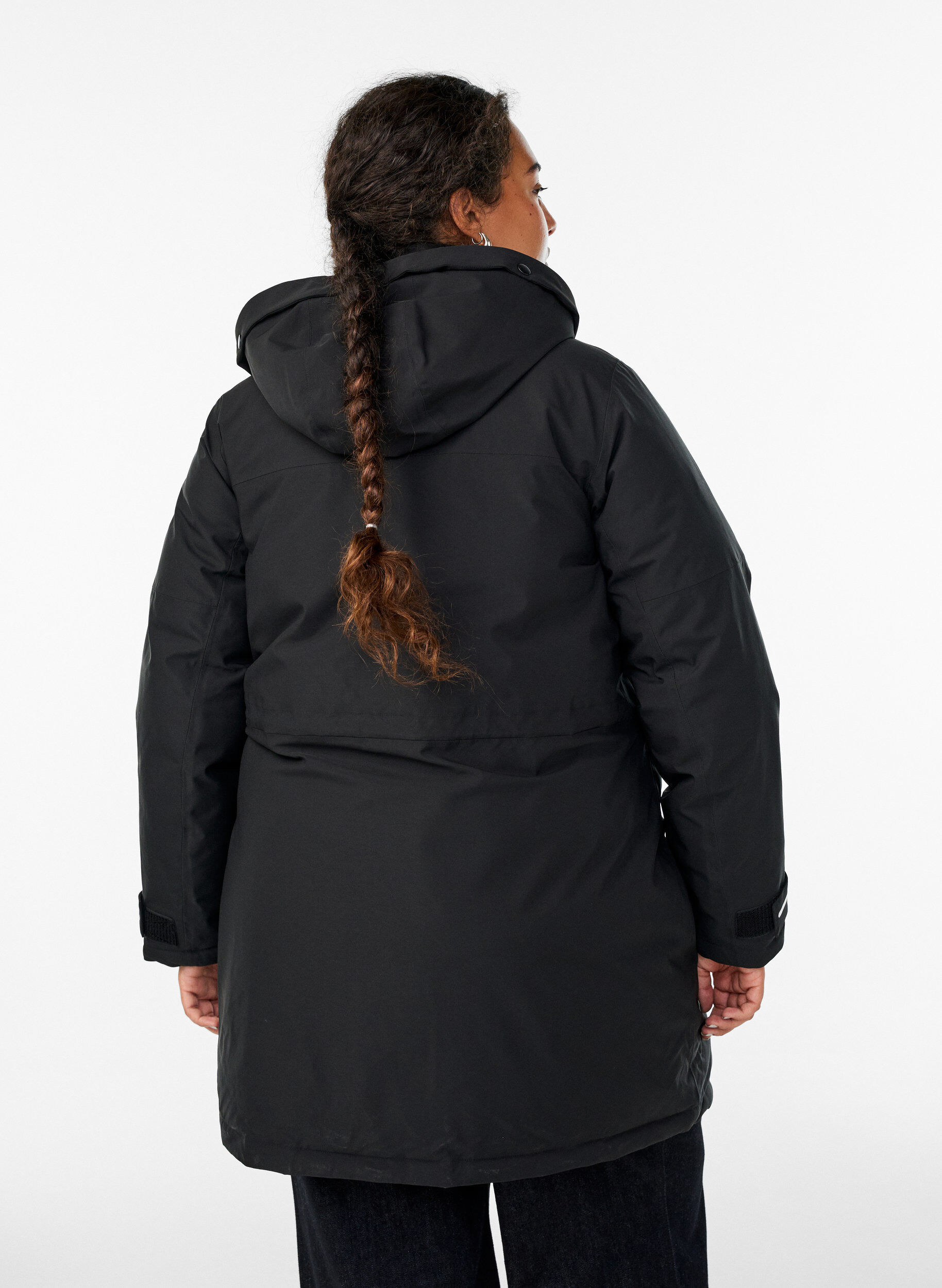 ZizziParka d&eacute;perlante &agrave; capuche et d&eacute;tails fonctionnels, Noir, Model image number 2