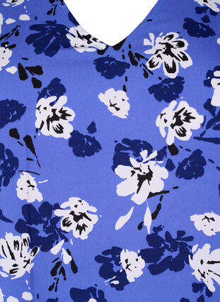 FLASH - Tunique avec coupe en V et imprimé, Amparo Blue Flower, Packshot image number 2