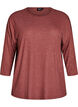 Jersey blouse met 3/4 mouwen, Rood, Packshot image number 0