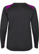 Tweekleurig thermoshirt met lange mouwen, Black w. Charisma, Packshot image number 1