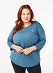 Training blouse met 3/4 mouwen, Blauw, Model image number 0