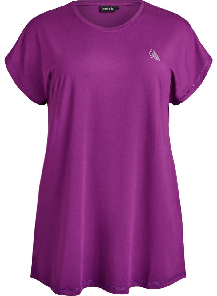 T-shirt long de sport, Violet, Packshot image number 0