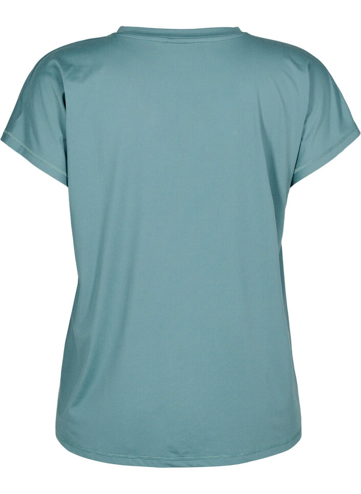 T-shirt de sport ample avec encolure en V, Vert, Packshot image number 1