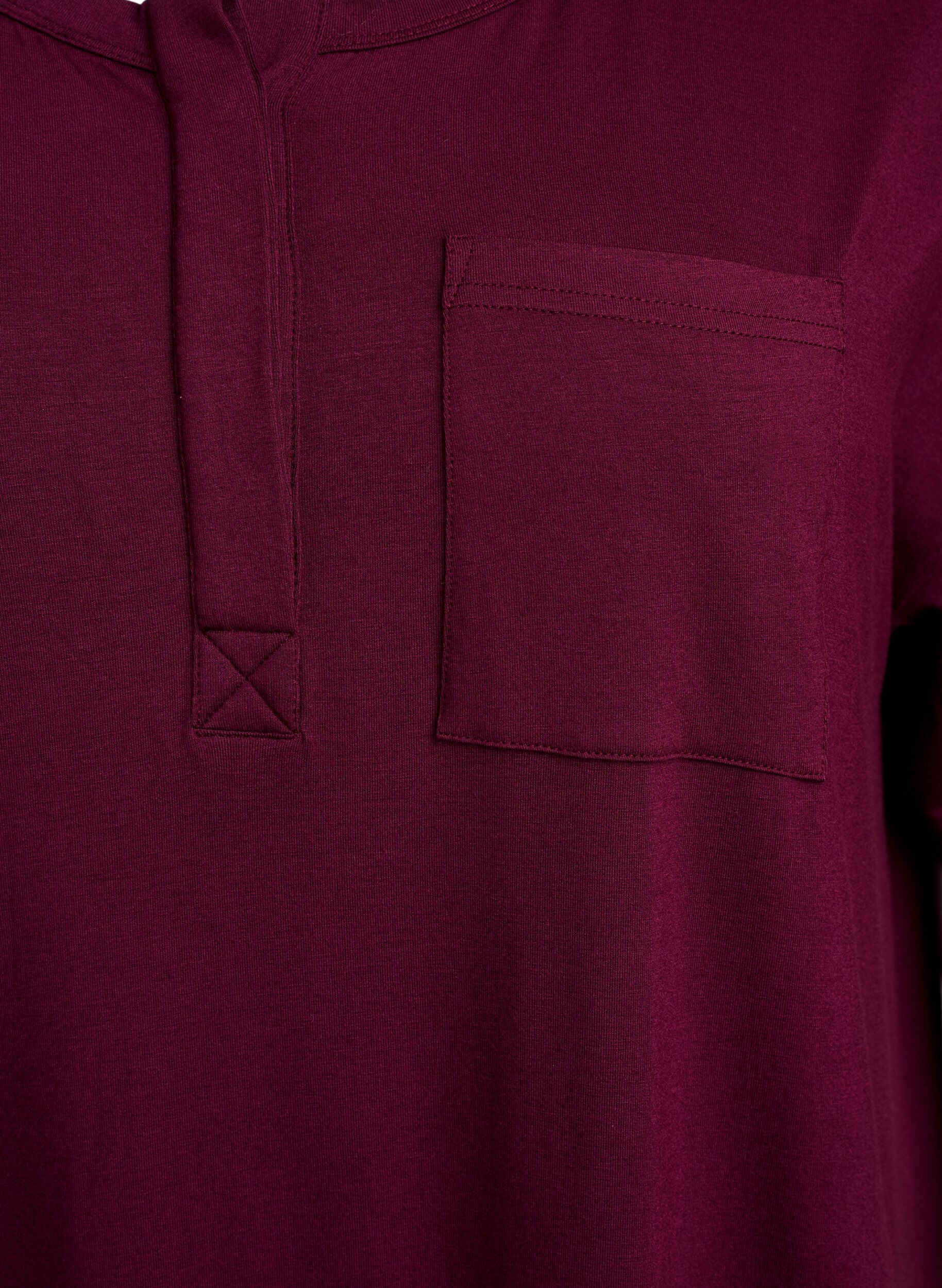 Zizzi Chemise de nuit manches courtes en viscose, Fig, Packshot image number 2