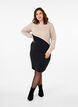 Robe colorblock &agrave; col montant, Black w. P.Cashmere, Model image number 0