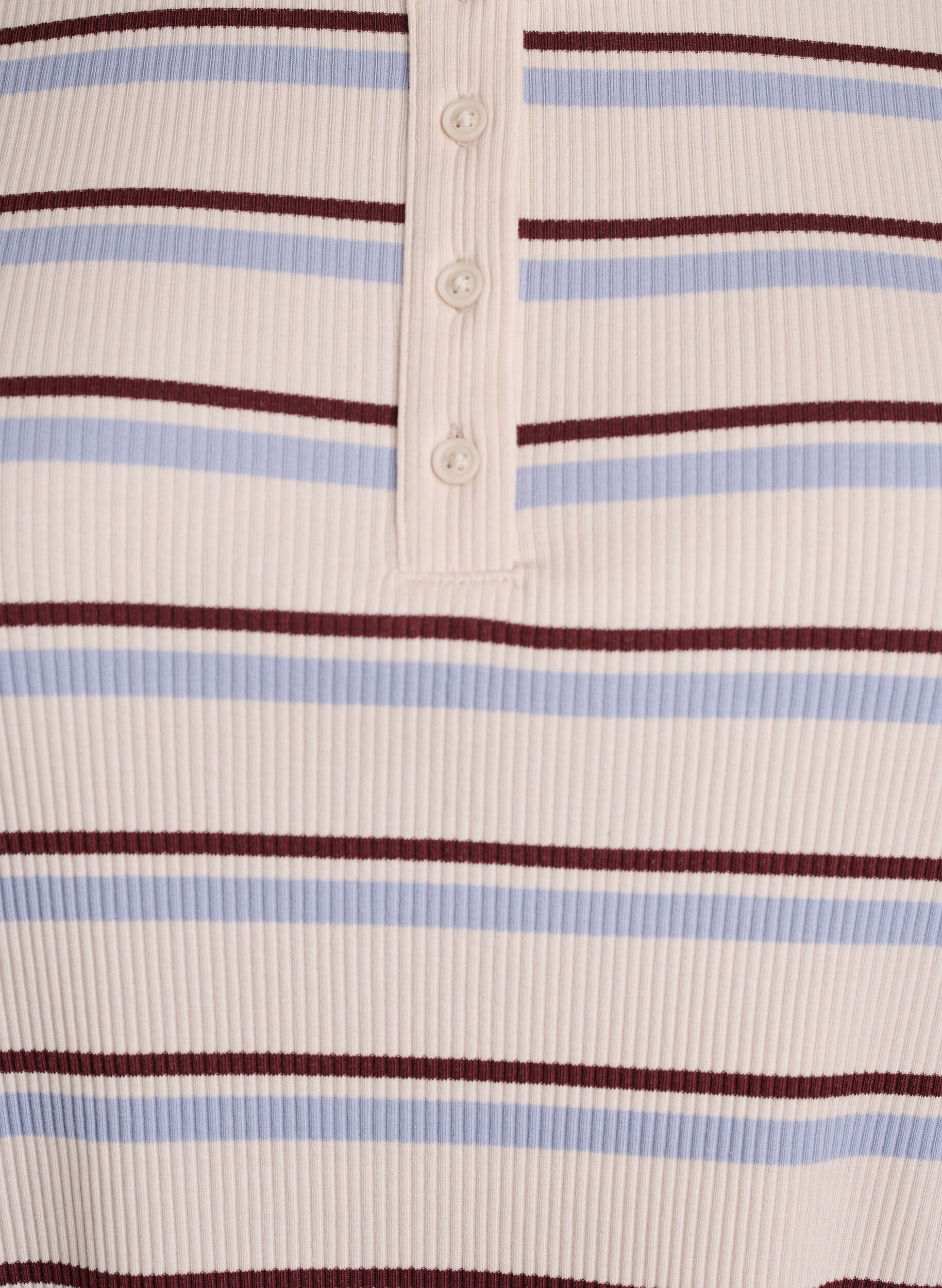 ZizziT-shirt met strepen en geribde knoopdetails, Paars, Packshot image number 2