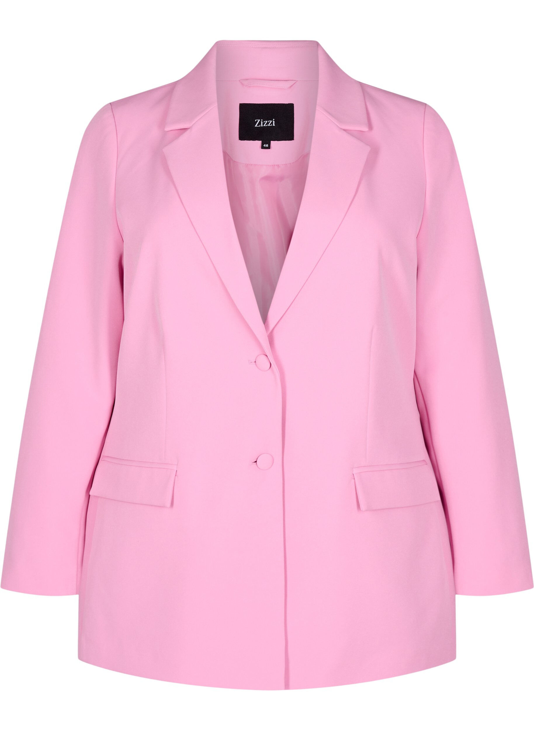 ZizziKlassieke blazer met knoopsluiting, Roze, Packshot image number 0