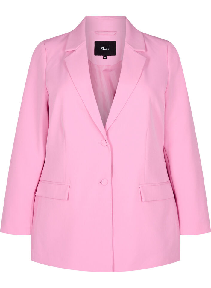 Klassieke blazer met knoopsluiting, Roze, Packshot image number 0