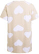 Lange nacht T-shirt in een modalmix met hartjes, Beige, Packshot image number 1