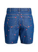 Shorts en jean avec fraises brodées, Bleu, Packshot image number 1