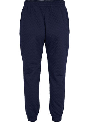Pantalon à motifs avec cordon de serrage et poches, Navy Blazer, Packshot image number 1