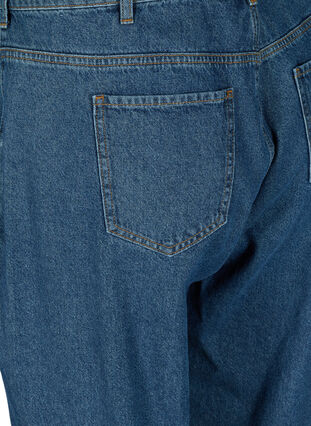 Slouchy-fit jeans van katoen, Blue denim, Packshot image number 3