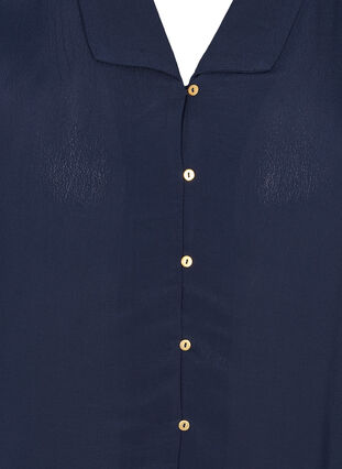 Viscose blouse met 3/4 mouwen, Navy Blazer, Packshot image number 2