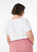 T-shirt en coton avec imprim&eacute;, Blanc, Model image number 2