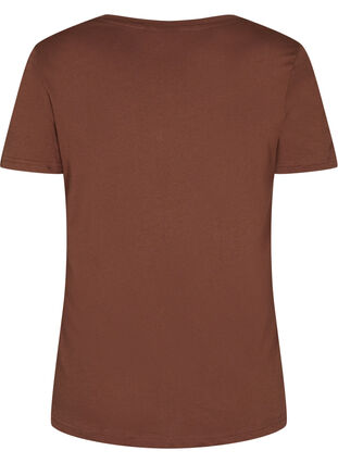 Katoenen t-shirt met korte mouwen, Chestnut Change, Packshot image number 1
