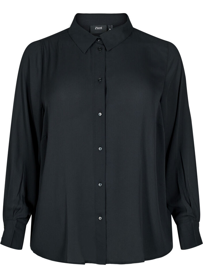 Chemise classique à manches longues, Black, Packshot image number 0