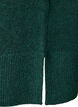 Robe courte en maille avec ourlet ondul&eacute; et fentes, Vert fonc&eacute;, Packshot image number 3