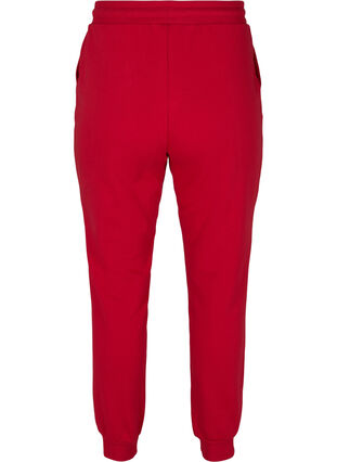 Losse sweatpants met zakken, Red, Packshot image number 1