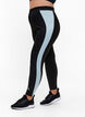 Ski-onderbroek met contrast streep, Black w. Gray Mist, Model image number 0