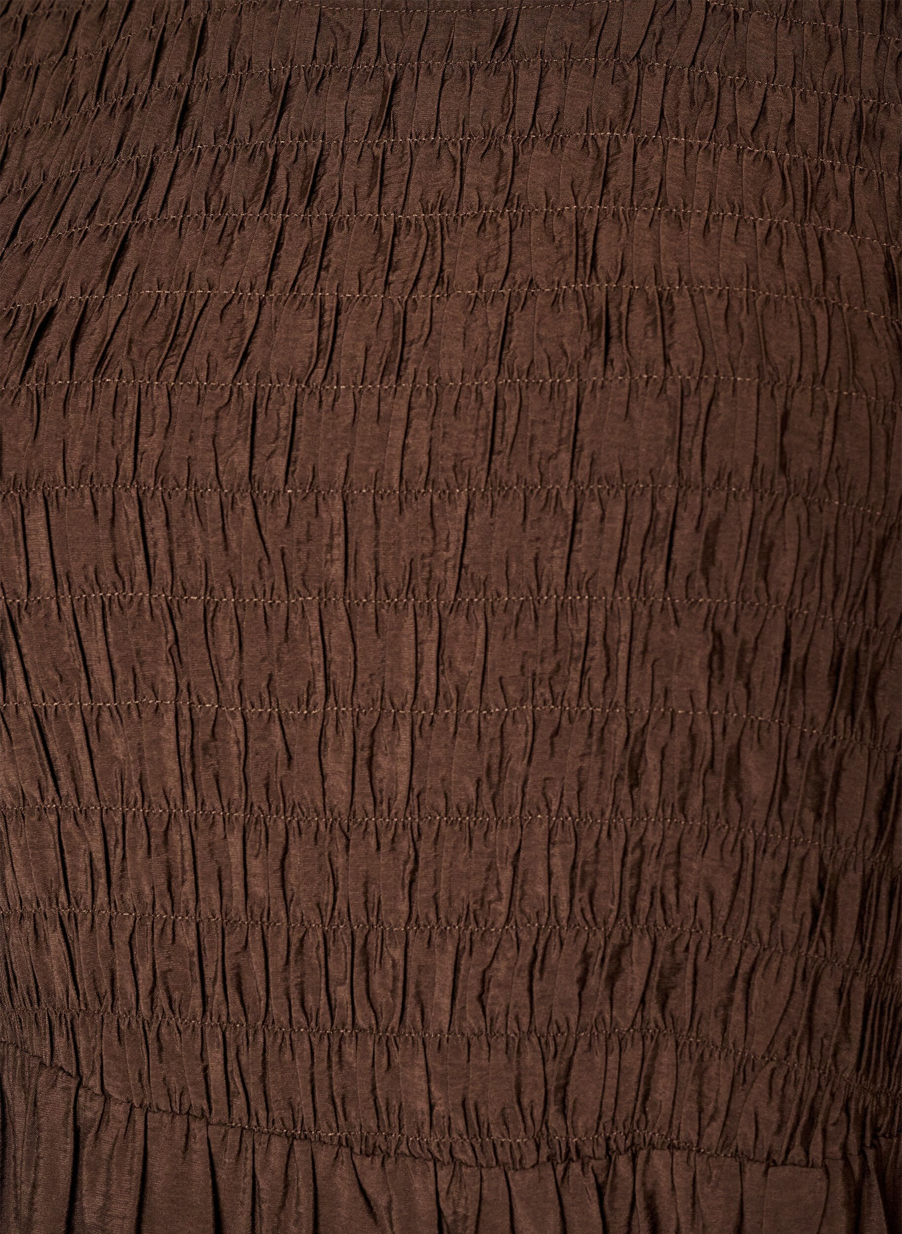 ZizziRobe midi en viscose avec smocks, Marron, Packshot image number 2