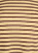 Gestreepte blouse met lange mouwen, Bruin, Packshot image number 2