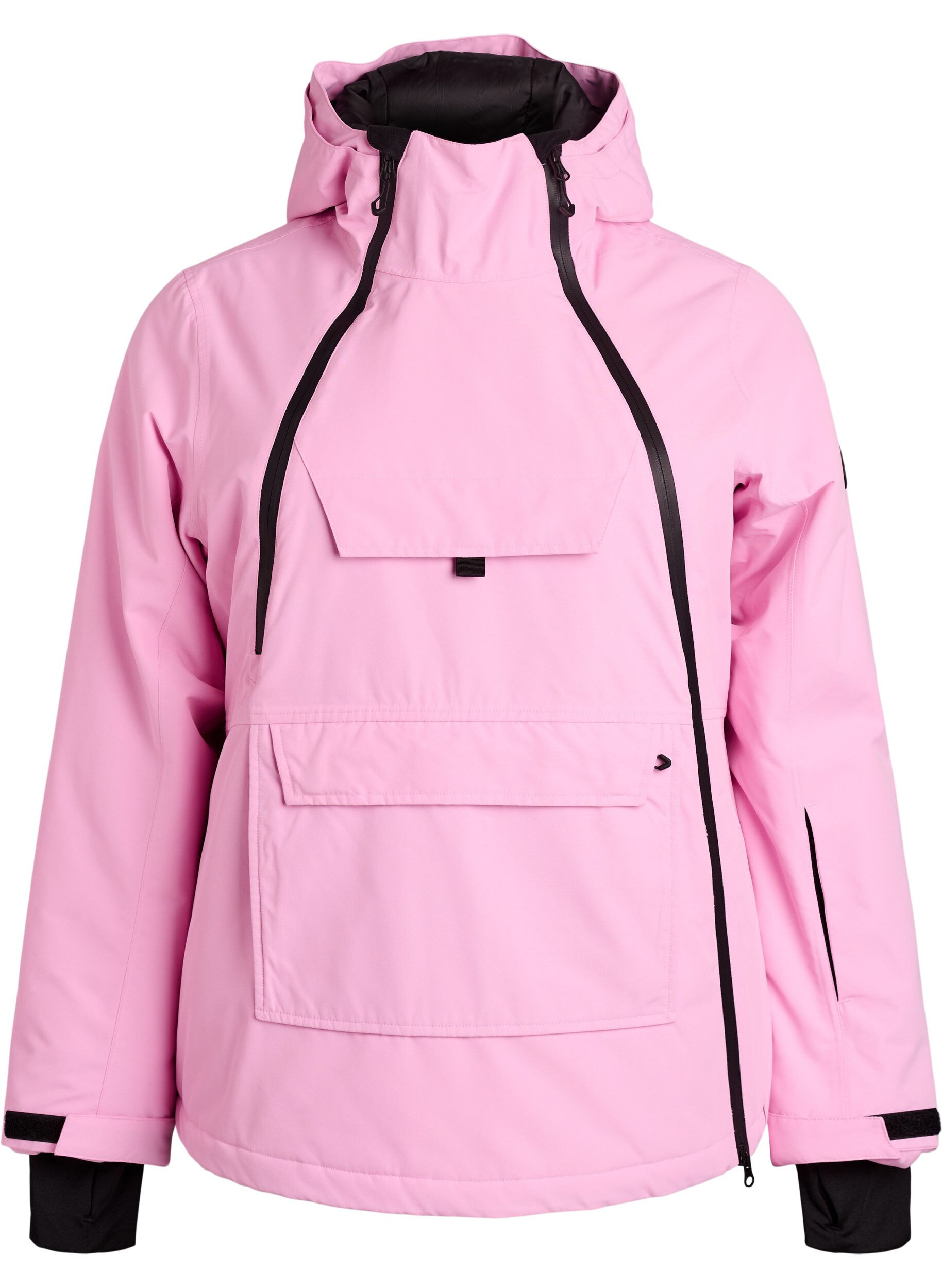 ZizziFunctionele ski-anorak met capuchon, Roze, Packshot image number 0